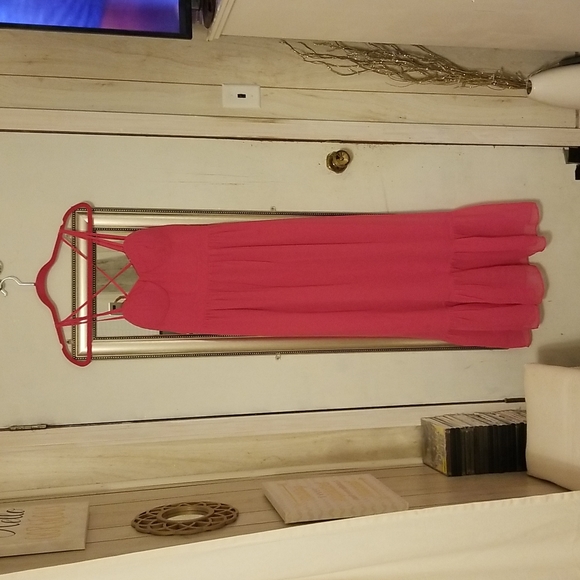 NEW- American eagle outfitters pink maxi dress - Picture 1 of 4
